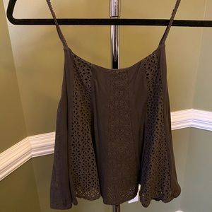 American Eagle cropped and flowy tank top